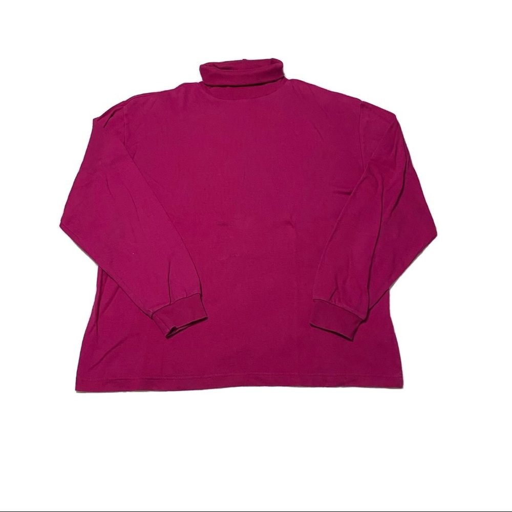 Vintage Pink Turtleneck Tee Shirt